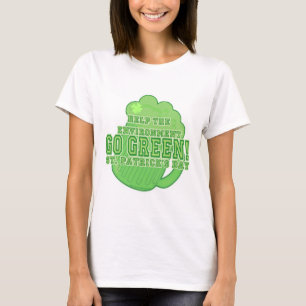 セントパトリックスグリーンスローガン Tシャツ
