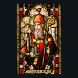 セントパトリックステンドグラスアールデコ ポスター<br><div class="desc">ステンドグラスの窓に描かれた聖パトリック。</div>