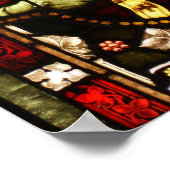 セントパトリックステンドグラスアールデコ ポスター (角)