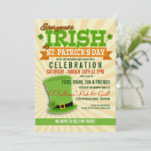 セントパトリックスデイお祝いパーティの招待状 招待状 (スタンド正面)