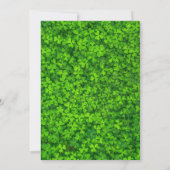 セントパトリックスデイアイリッシュシャムロックパーティの招待状 招待状 (裏面)