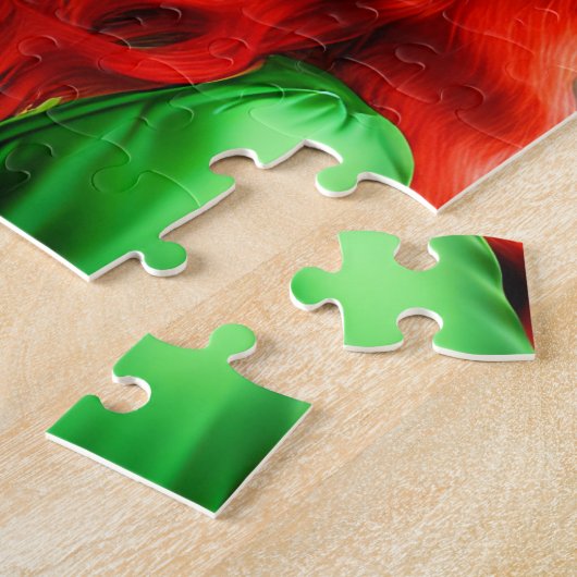 セントパトリックスデイウーマンinグリーントファト ジグソーパズル (側面)