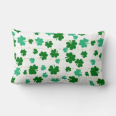 セントパトリックスデイキス私かわいいグリーンクローバー ランバークッション (裏面)