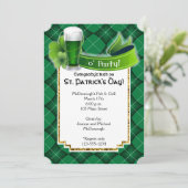 セントパトリックスデイグリーンビールパーティの招待状 招待状 (スタンド正面)
