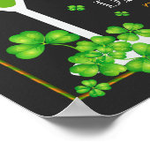 セントパトリックスデイシャムロックカクテルポスター ポスター (角)