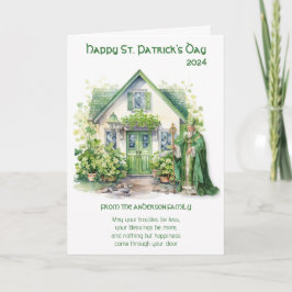 セントパトリックスデイシャムロ賛美ックスと祈りの言葉 カード