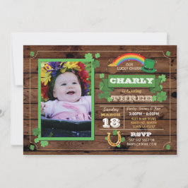 セントパトリックスデイバースデーパーティーフォト招待状1 2 3 招待状