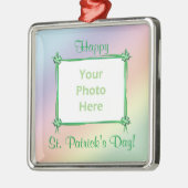 セントパトリックスデイパステルレインボー(フォトフレーム) メタルオーナメント (左)