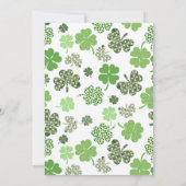 セントパトリックスデイパーティーシャムロックグリーンビール 招待状 (裏面)