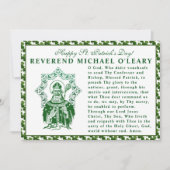 セントパトリックスデイビショップShamrocks祈りの言葉 カード (正面)