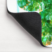 セントパトリックスデイ抽象芸術シャムロックアート マウスパッド (コーナー)