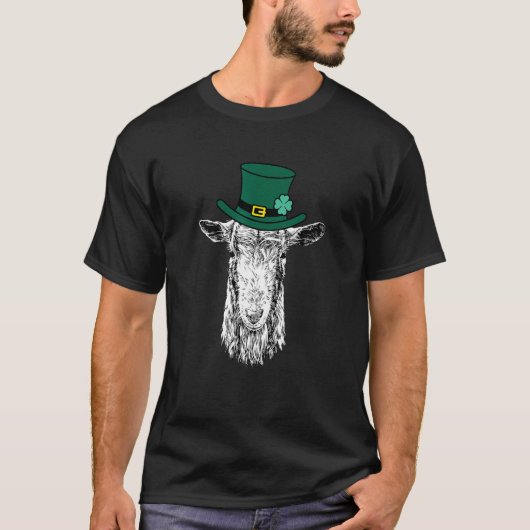 セントパトリックスデーラッキー ヤギ 母 ヤギ農場の動物 Tシャツ (正面)