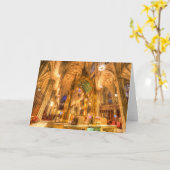 セントパトリックズカテドラルマンハッタンニューヨーク カード (黄色い花)