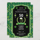 セントパトリックズデイオーバーザヒルパーティの招待状 招待状 (正面/裏面)