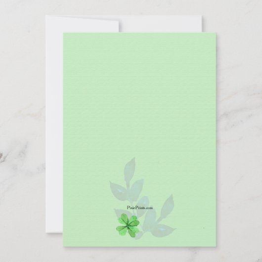 セントパトリックズデイパーティの招待状 招待状 (裏面)