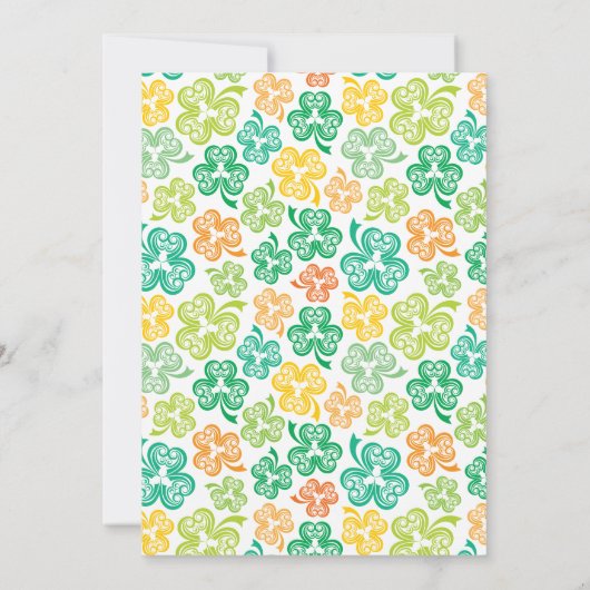 セントパトリックズデイパーティの招待状 招待状 (裏面)