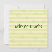 セントパトリックズデイパーティーハット招待状 招待状 (裏面)