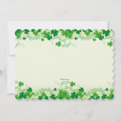 セントパトリックズデイフォト招待状 招待状 (裏面)