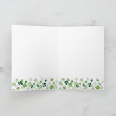 セントパトリックズデーブラックラブラドールクローバーズ カード (内部)