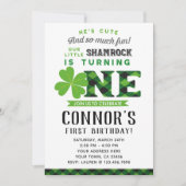 セントパトリックズファースト誕生日招待状 招待状 (正面)