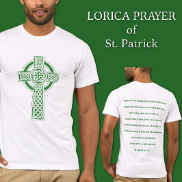 セントパトリックセルティッククロスレリカ祈りの言葉 Tシャツ
