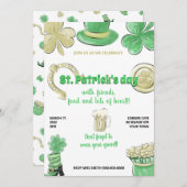セントパトリックデイお祝い 招待状 (正面/裏面)
