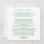 セントパトリックデイのカーネドビーフレシピ シーズンカード (裏面)