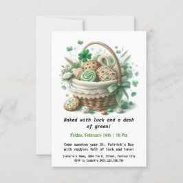 セントパトリックデイのクッキー - 幸運と愛のおいしい贈り物 招待状