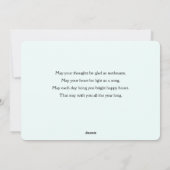 セントパトリックデイの虹とクローバー シーズンカード (裏面)