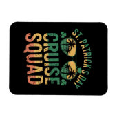 セントパトリックデイクルーズスクワッド面白い家族マッチング マグネット (横)