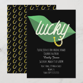 セントパトリックデイブライダルシャワーリップ招待状 招待状