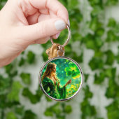 セントパトリックデイ神秘的プリンセスクローバー魔法 キーホルダー (手)