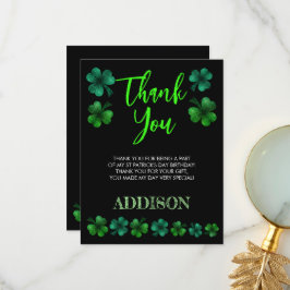 セントパトリックデイ誕生日レッツパーティーシャーロック サンキューカード