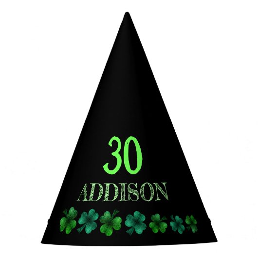 セントパトリックデイ誕生日レッツパーティーシャーロック パーティーハット (正面)