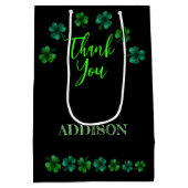 セントパトリックデイ誕生日レッツパーティーシャーロック ミディアムペーパーバッグ (裏面)