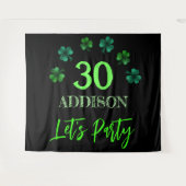 セントパトリックデイ誕生日レッツパーティー タペストリー (正面(横))