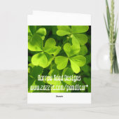 セントパトリックデイ誕生日 カード (裏面)