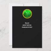 セントパトリックデイ シャムロック トリニティ 招待状 (裏面)