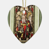 セントパトリックデジタルアートセラミックハートオーナメント セラミックオーナメント (左)