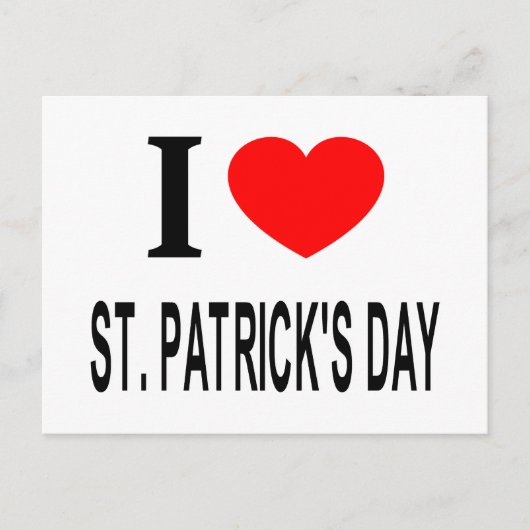 セントパトリックデーが大好き! シーズンポストカード (正面)