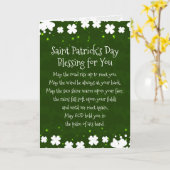 セントパトリックデーのあなたへの祝福 カード (黄色い花)