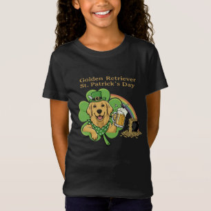 セントパトリックデーのいたずらっ子ゴールデンレトリバー Tシャツ