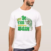セントパトリックデーのいたずら合戦 Tシャツ (正面)