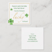 セントパトリックデーのお客様に幸運を ノートカード (正面/裏面)