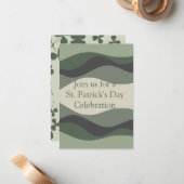 セントパトリックデーのご招待 ノートカード (正面/裏面インサイチュ)