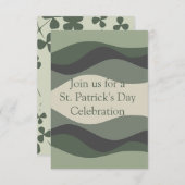 セントパトリックデーのご招待 ノートカード (正面/裏面)