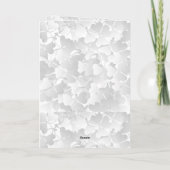 セントパトリックデーのアイリッシュフラグクローバーフォトフレーム カード (裏面)