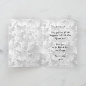 セントパトリックデーのアイリッシュフラグクローバーフォトフレーム カード (内部)