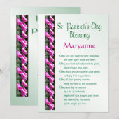 セントパトリックデーのアイルランドの祝福 - 友人のためのギフト シーズンカード (正面/裏面)