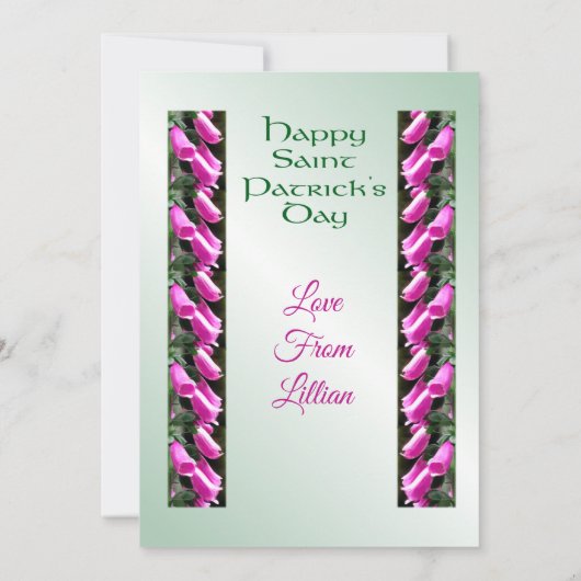 セントパトリックデーのアイルランドの祝福 - 友人のためのギフト シーズンカード (裏面)